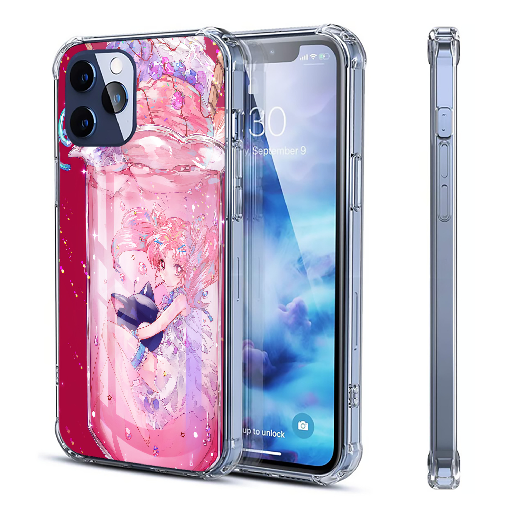 （画像用） 美少女戦士セーラームーン Sailor Moon 【iPhone 12シリーズ対応】透明スマホケース（クリアソフトケース）